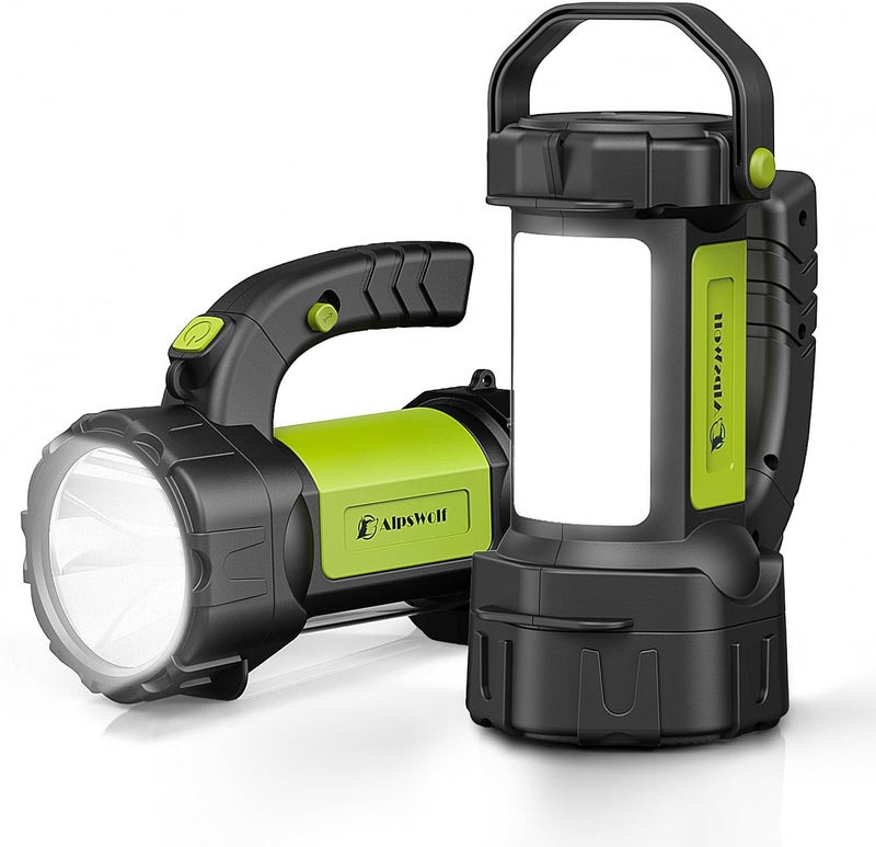AlpsWolf Camping Lantern Rechargeable, 2 Pack Same LED Flashlight Spotlight Lantern with 800LM, 3600 mAh, Portable Bright Camping Light for Emergency Hurricane, Outdoor Hiking Power Outages - Image 1